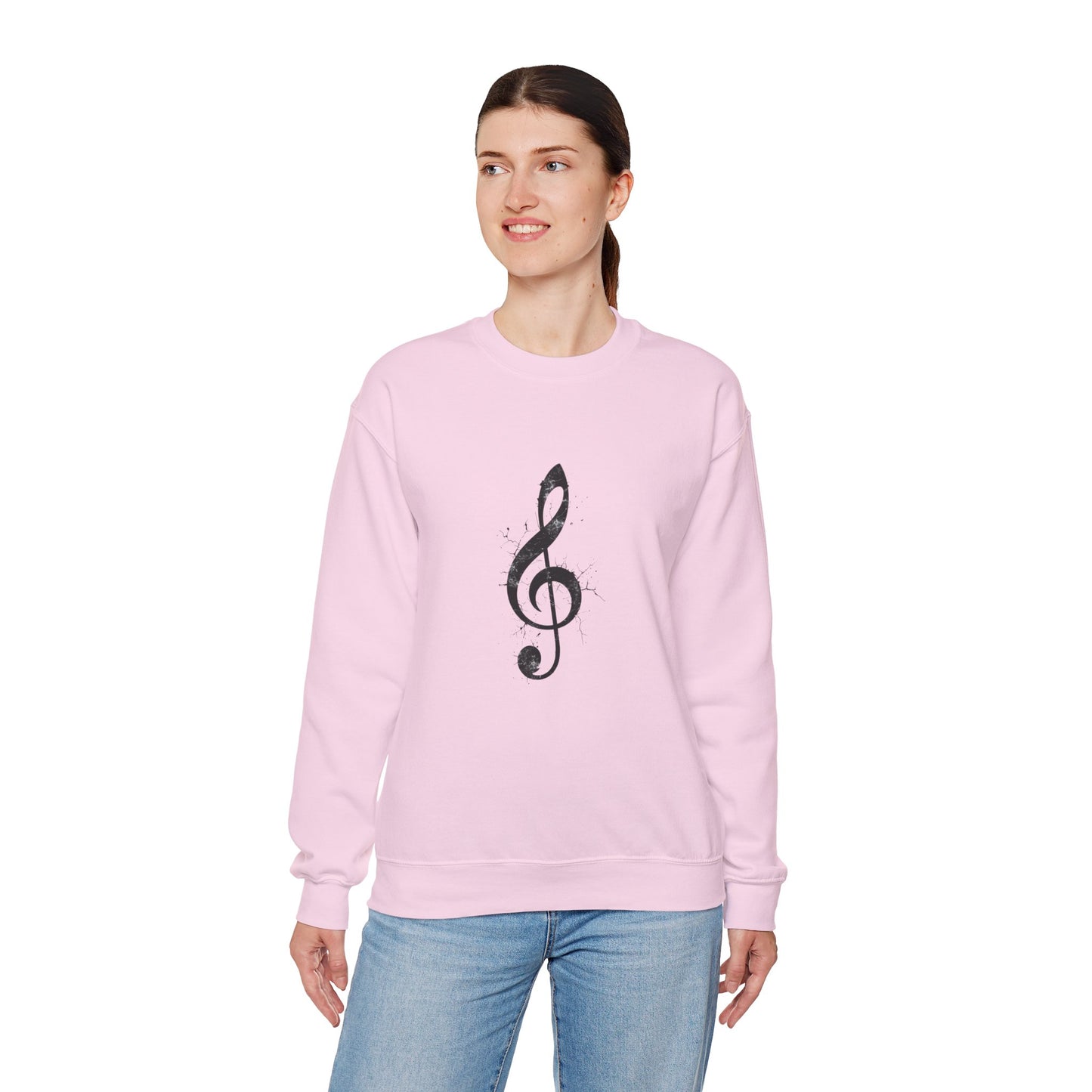 Music Lover Treble Clef Crewneck Sweatshirt