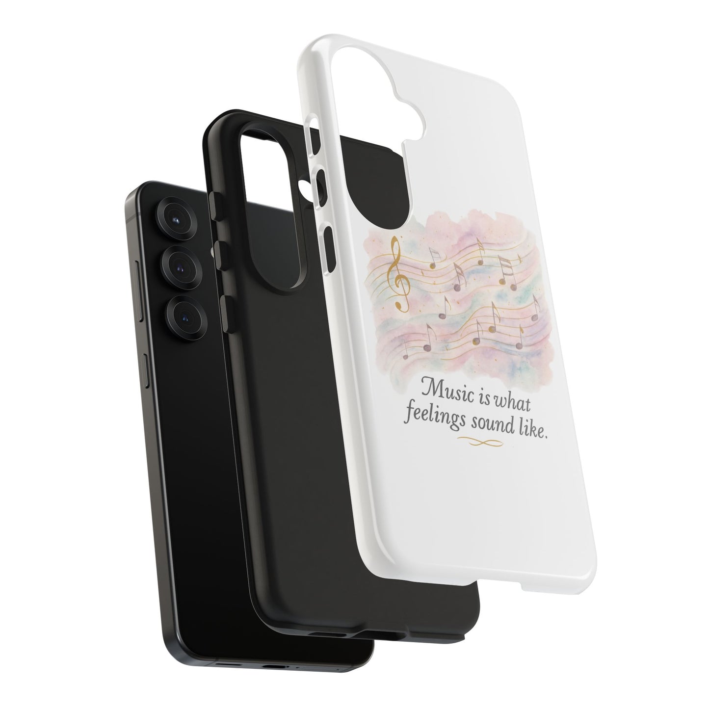Music Quote Tough Phone Case — "Music is what feelings sound like"
