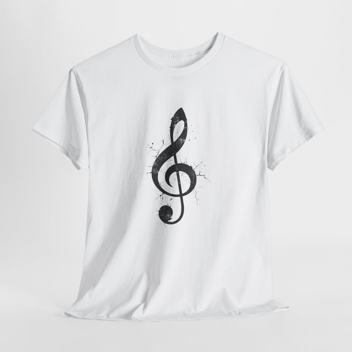 Treble Clef Music T-Shirt — Vintage Ink Note Tee for Musicians