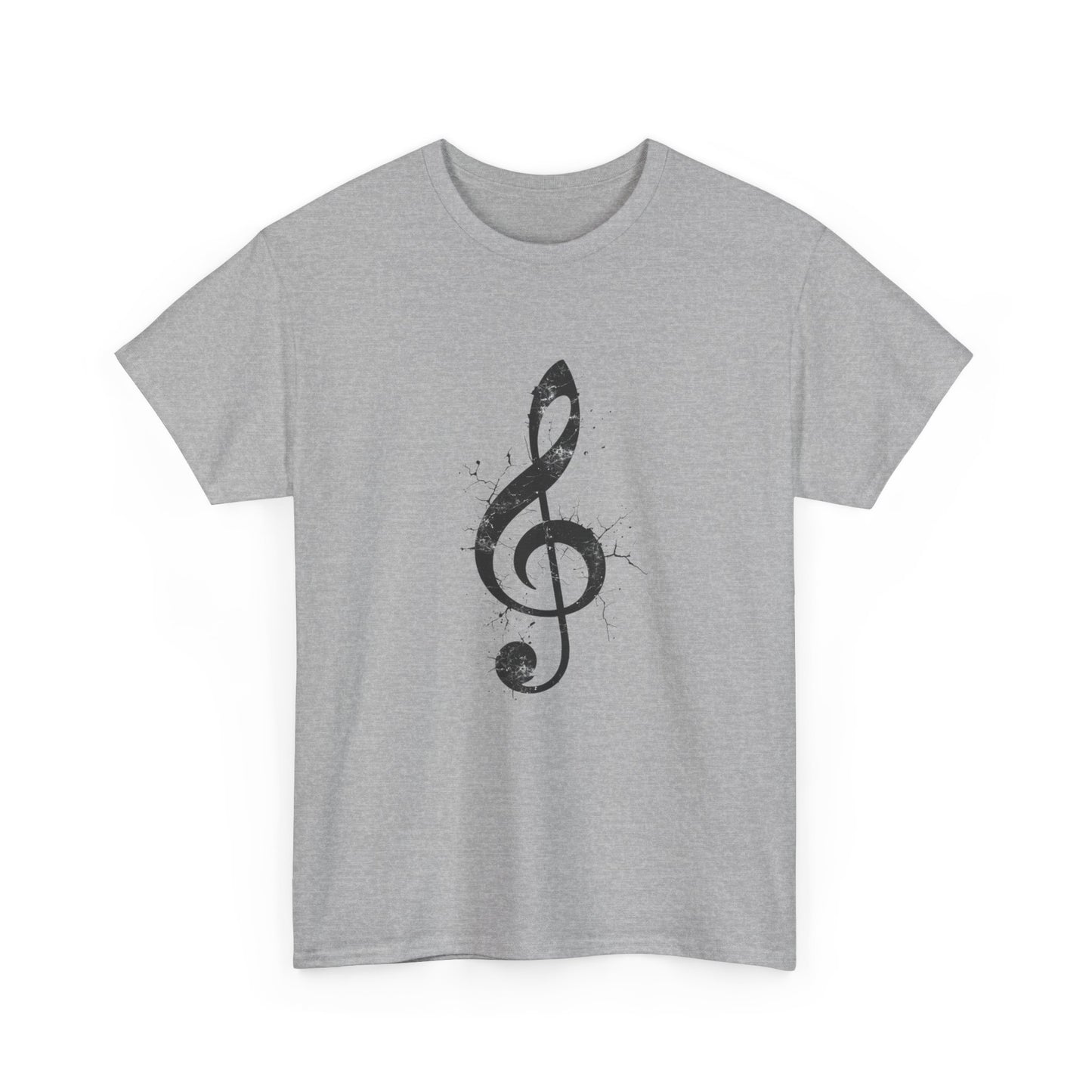 Treble Clef Music T-Shirt — Vintage Ink Note Tee for Musicians