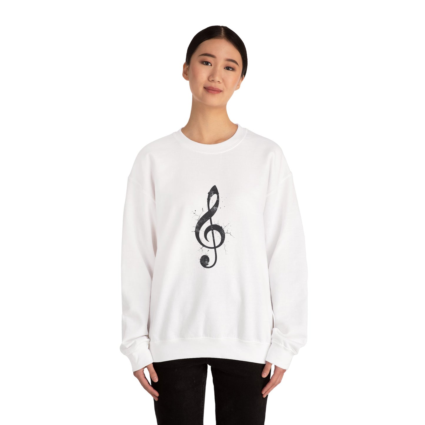 Music Lover Treble Clef Crewneck Sweatshirt