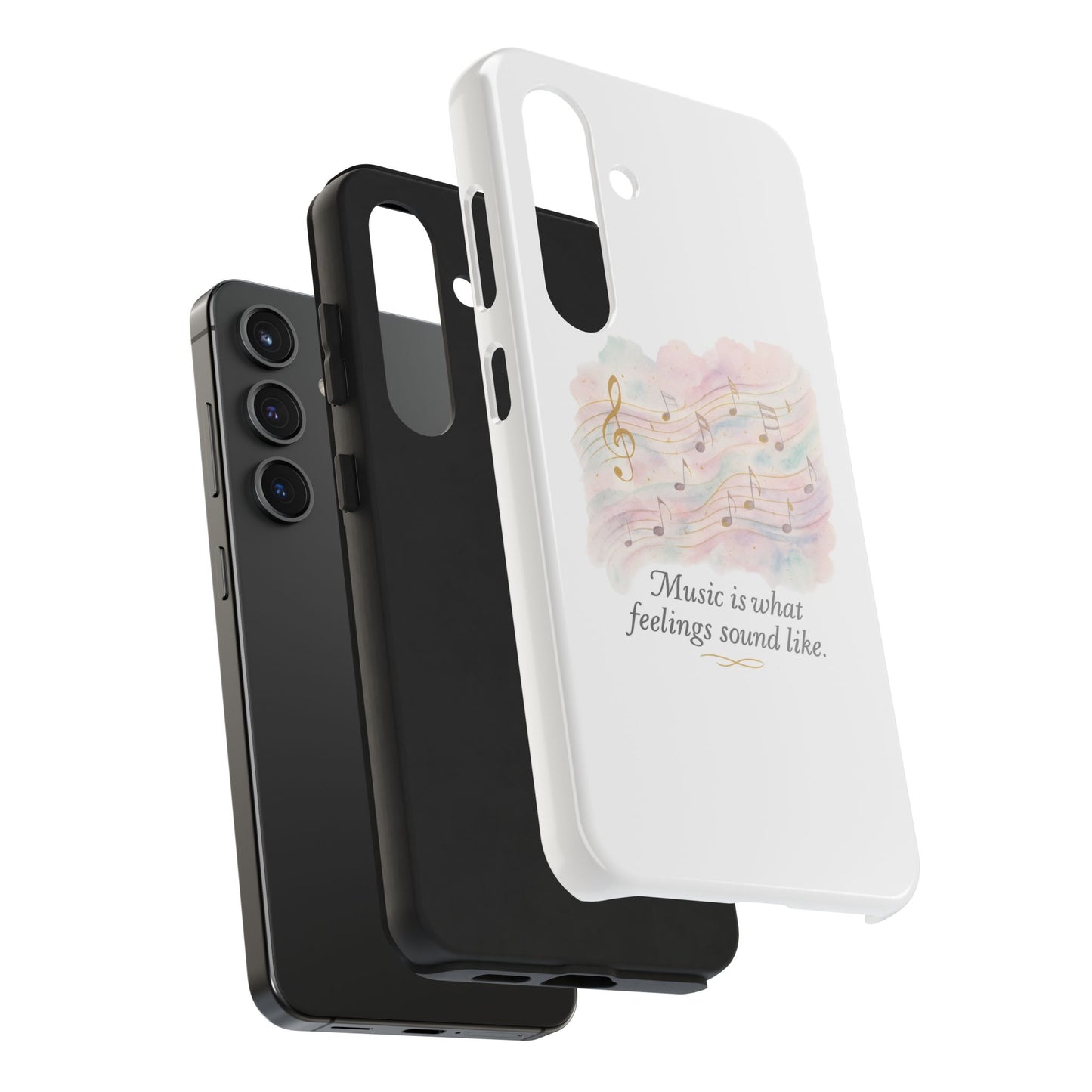 Music Quote Tough Phone Case — "Music is what feelings sound like"