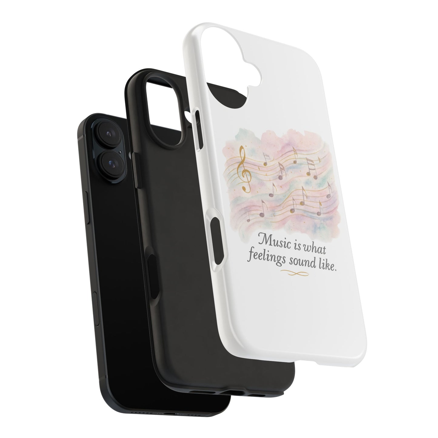 Music Quote Tough Phone Case — "Music is what feelings sound like"