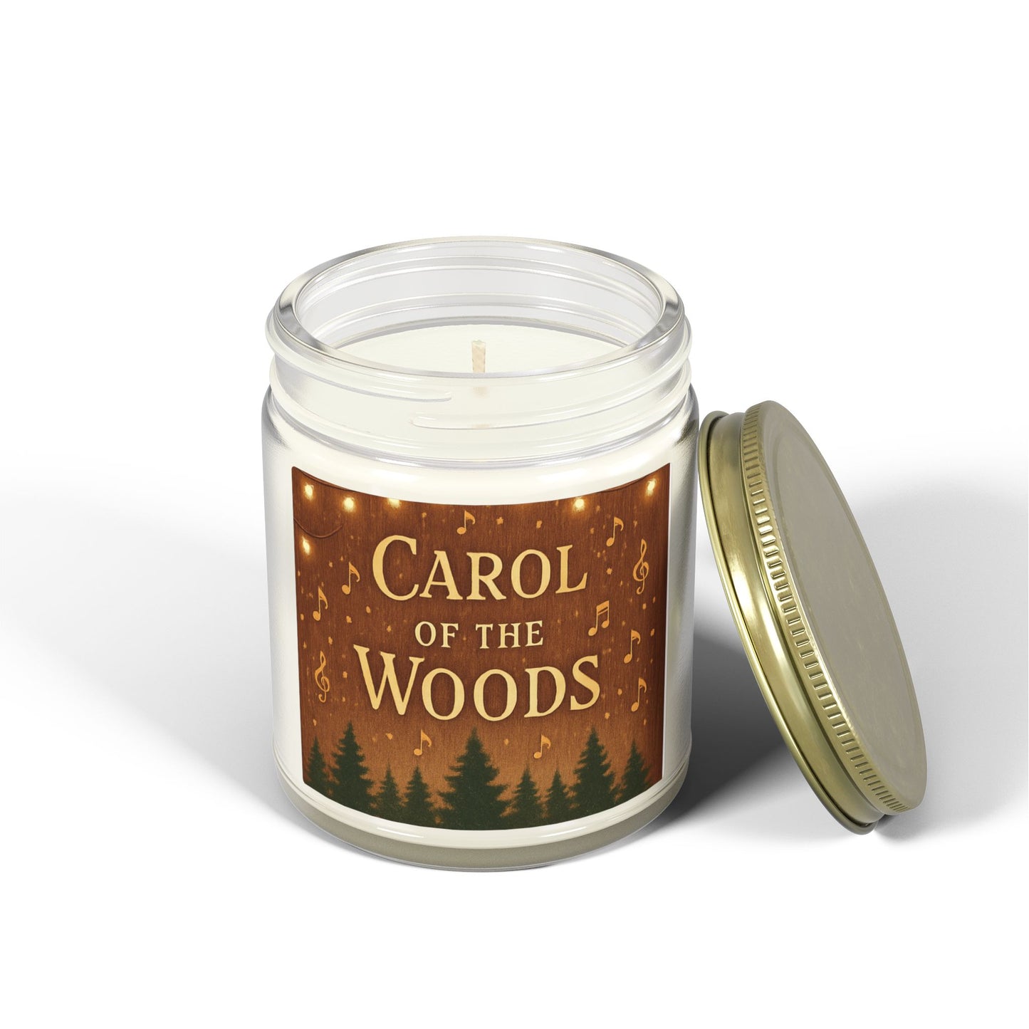 "Carol of the Woods" - Beechwood Scented Candle — Coconut Apricot Wax (4oz & 9oz)