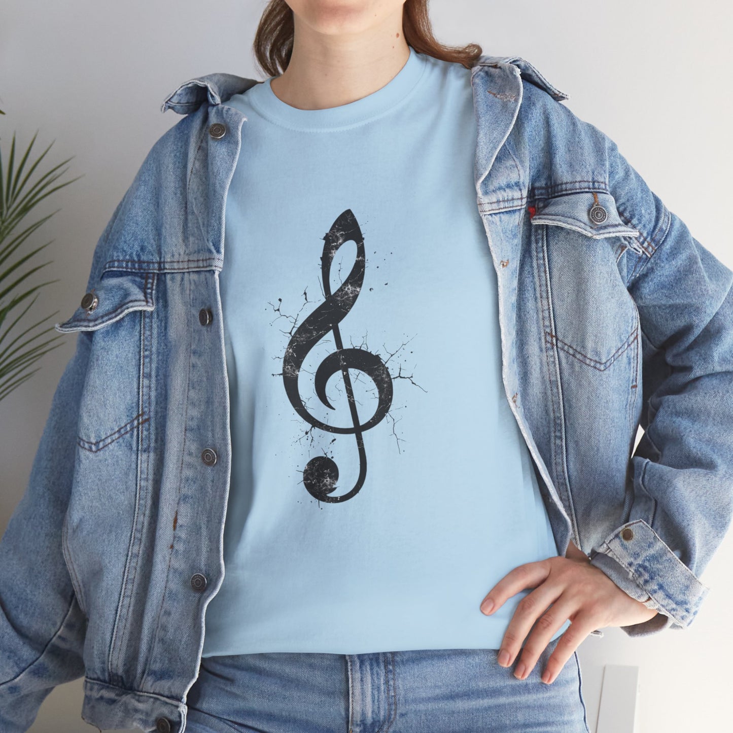 Treble Clef Music T-Shirt — Vintage Ink Note Tee for Musicians
