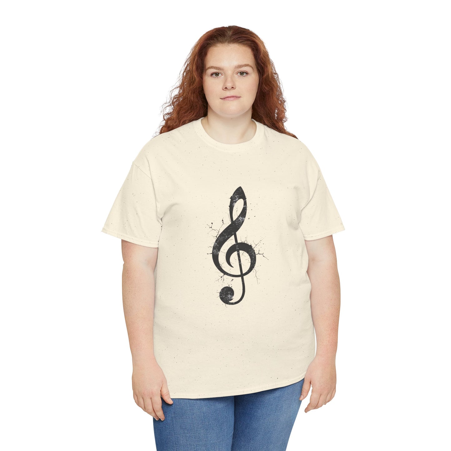 Treble Clef Music T-Shirt — Vintage Ink Note Tee for Musicians