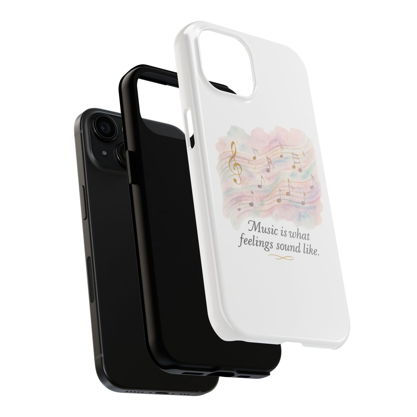 Music Quote Tough Phone Case — "Music is what feelings sound like"
