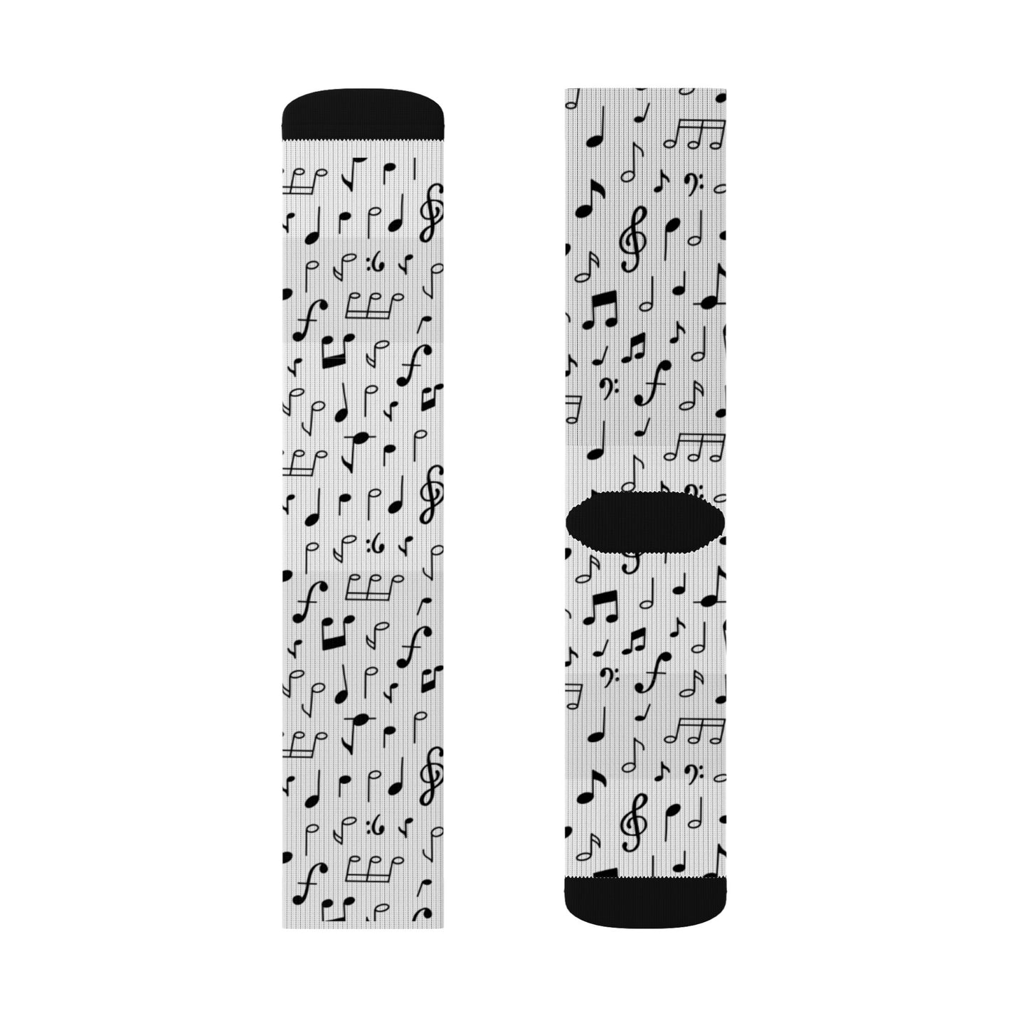 Gray Pixel Pattern Sublimation Socks — Textured Crew Socks