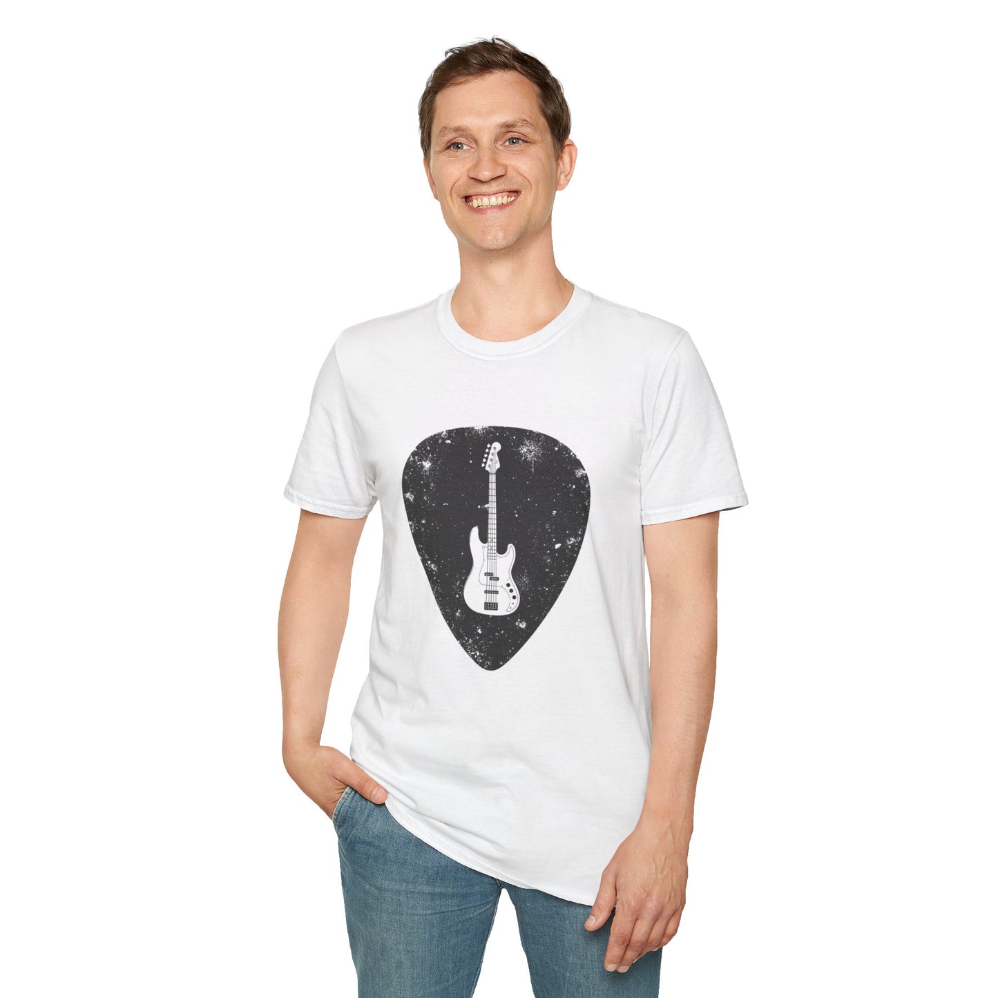 Guitar Pick Tee — Vintage Electric Guitar Graphic T-Shirt