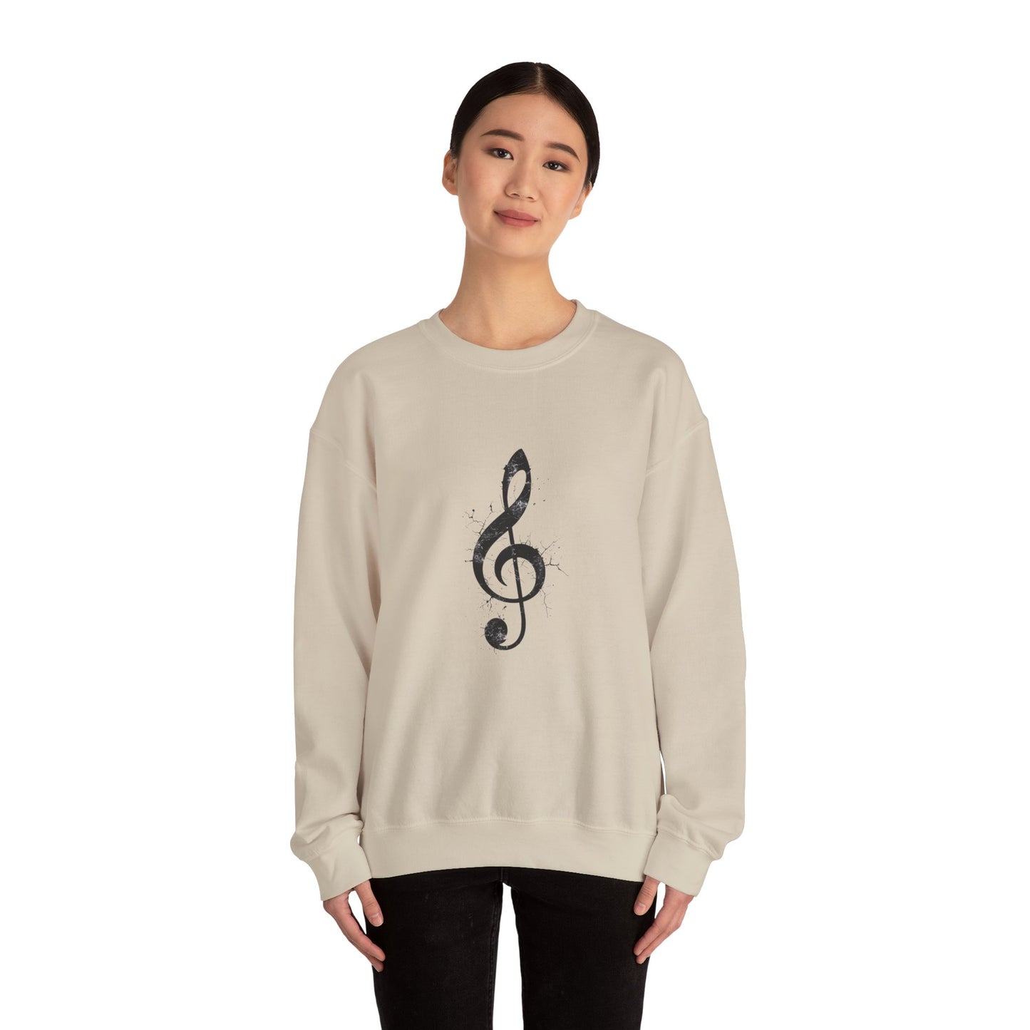 Music Lover Treble Clef Crewneck Sweatshirt