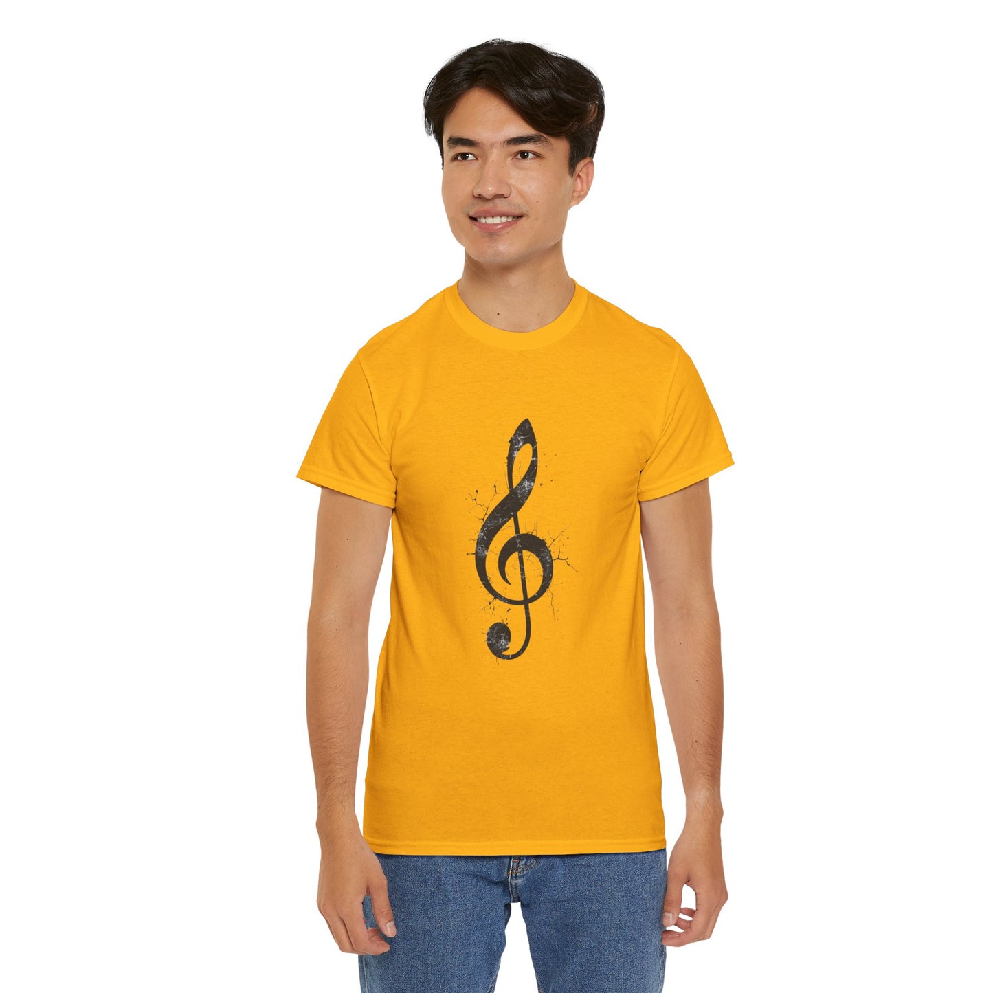 Treble Clef Music T-Shirt — Vintage Ink Note Tee for Musicians