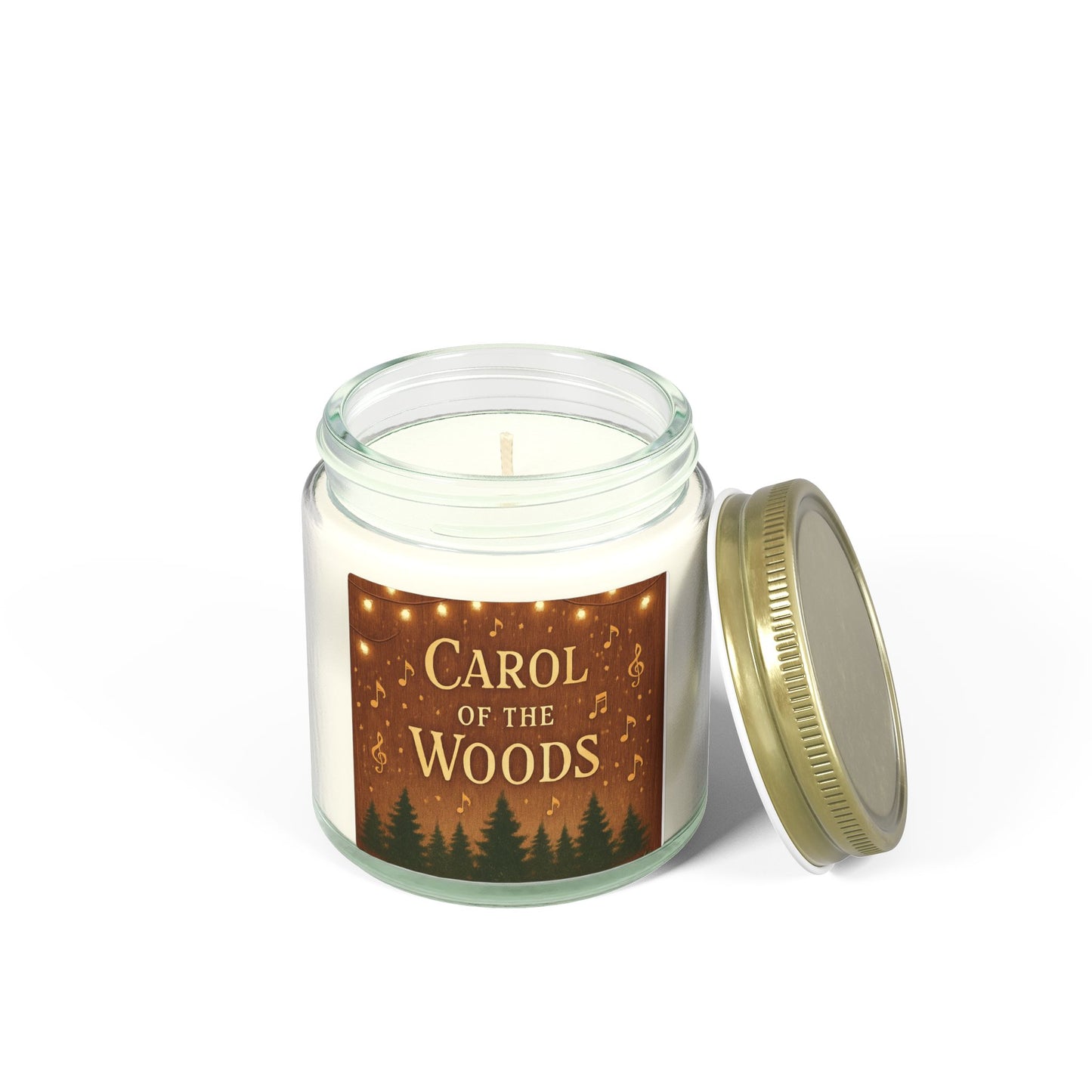 "Carol of the Woods" - Beechwood Scented Candle — Coconut Apricot Wax (4oz & 9oz)