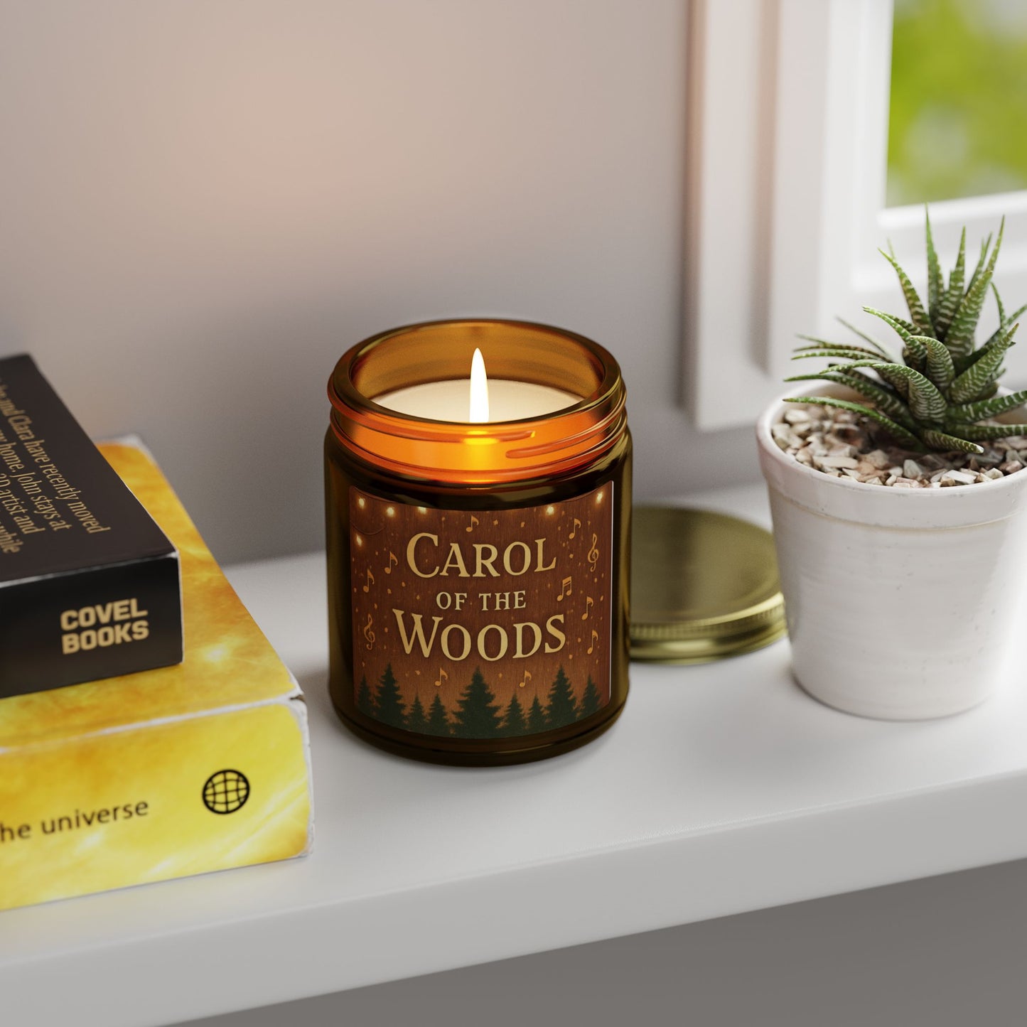 "Carol of the Woods" - Beechwood Scented Candle — Coconut Apricot Wax (4oz & 9oz)