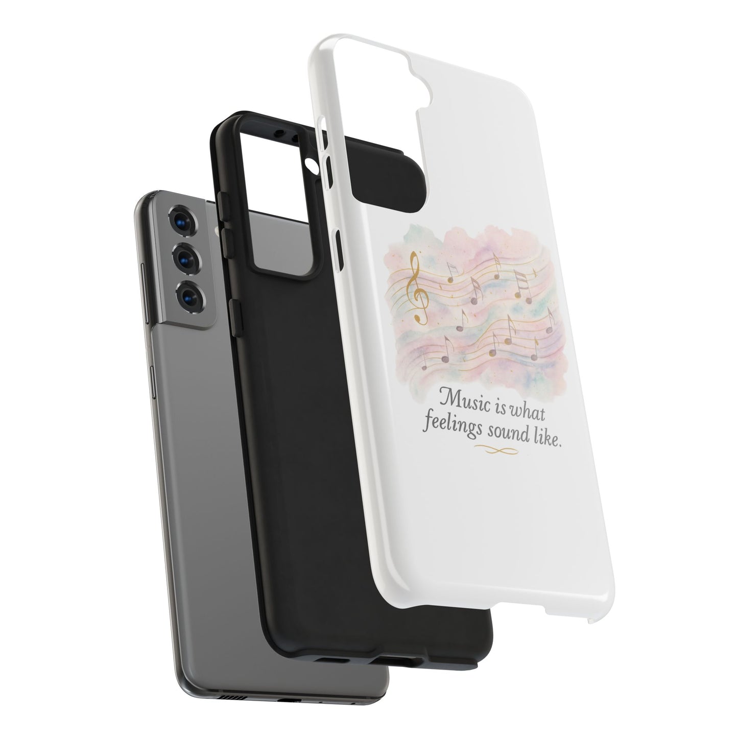Music Quote Tough Phone Case — "Music is what feelings sound like"