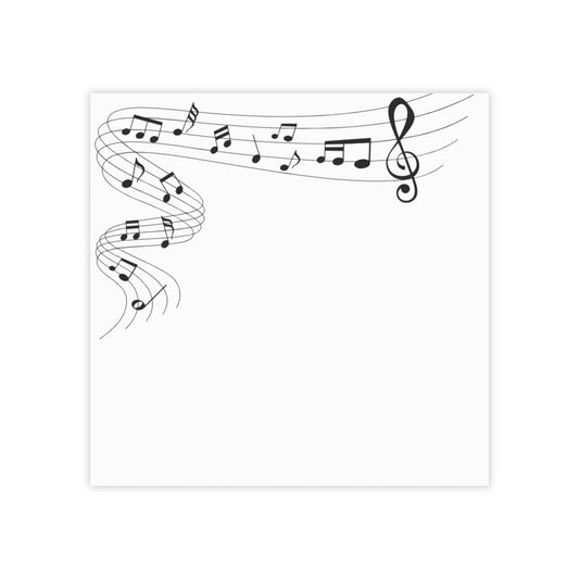 Music Notes Post-it® Note Pads – Musical Staff Sticky Notes for Musicians & Music Teachers