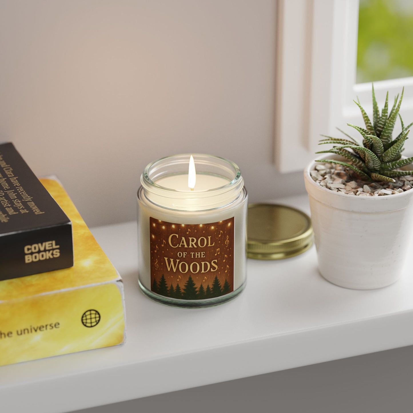 "Carol of the Woods" - Beechwood Scented Candle — Coconut Apricot Wax (4oz & 9oz)