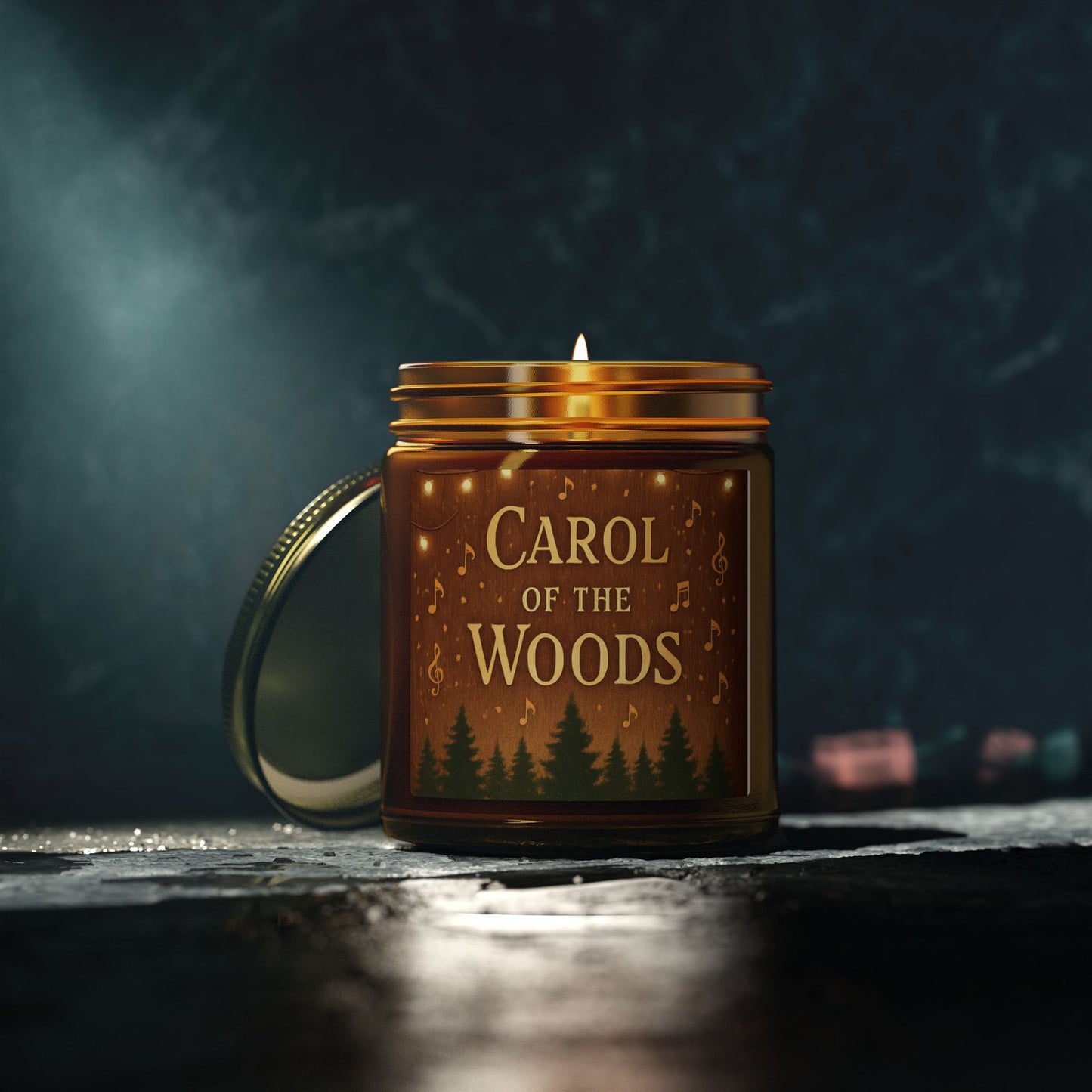 "Carol of the Woods" - Beechwood Scented Candle — Coconut Apricot Wax (4oz & 9oz)