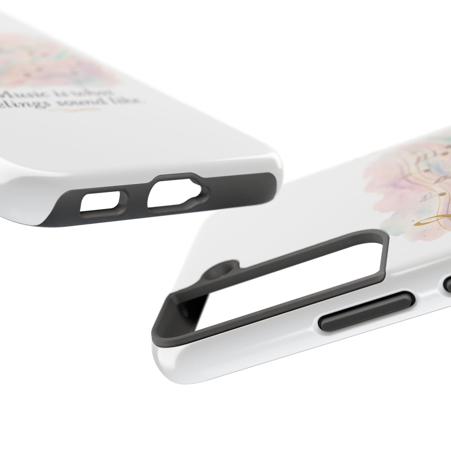 Music Quote Tough Phone Case — "Music is what feelings sound like"