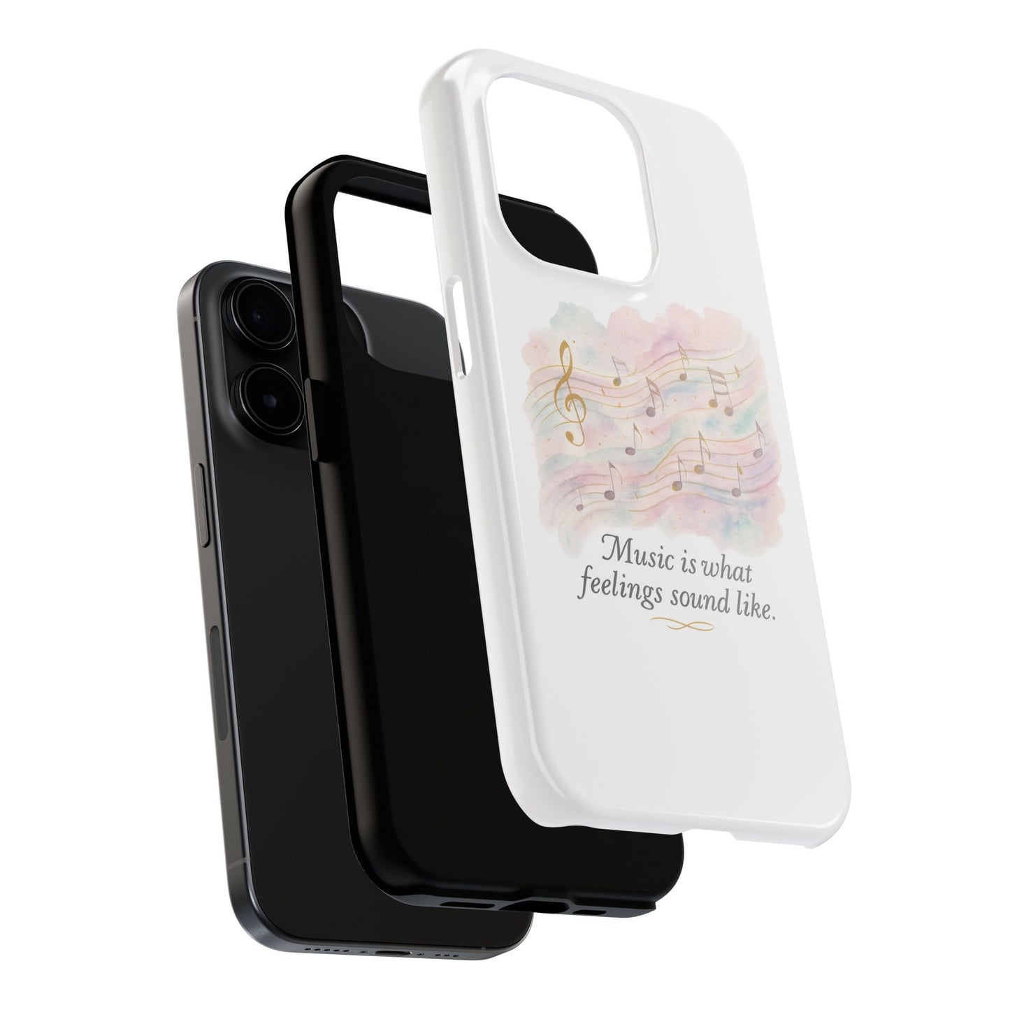 Music Quote Tough Phone Case — "Music is what feelings sound like"