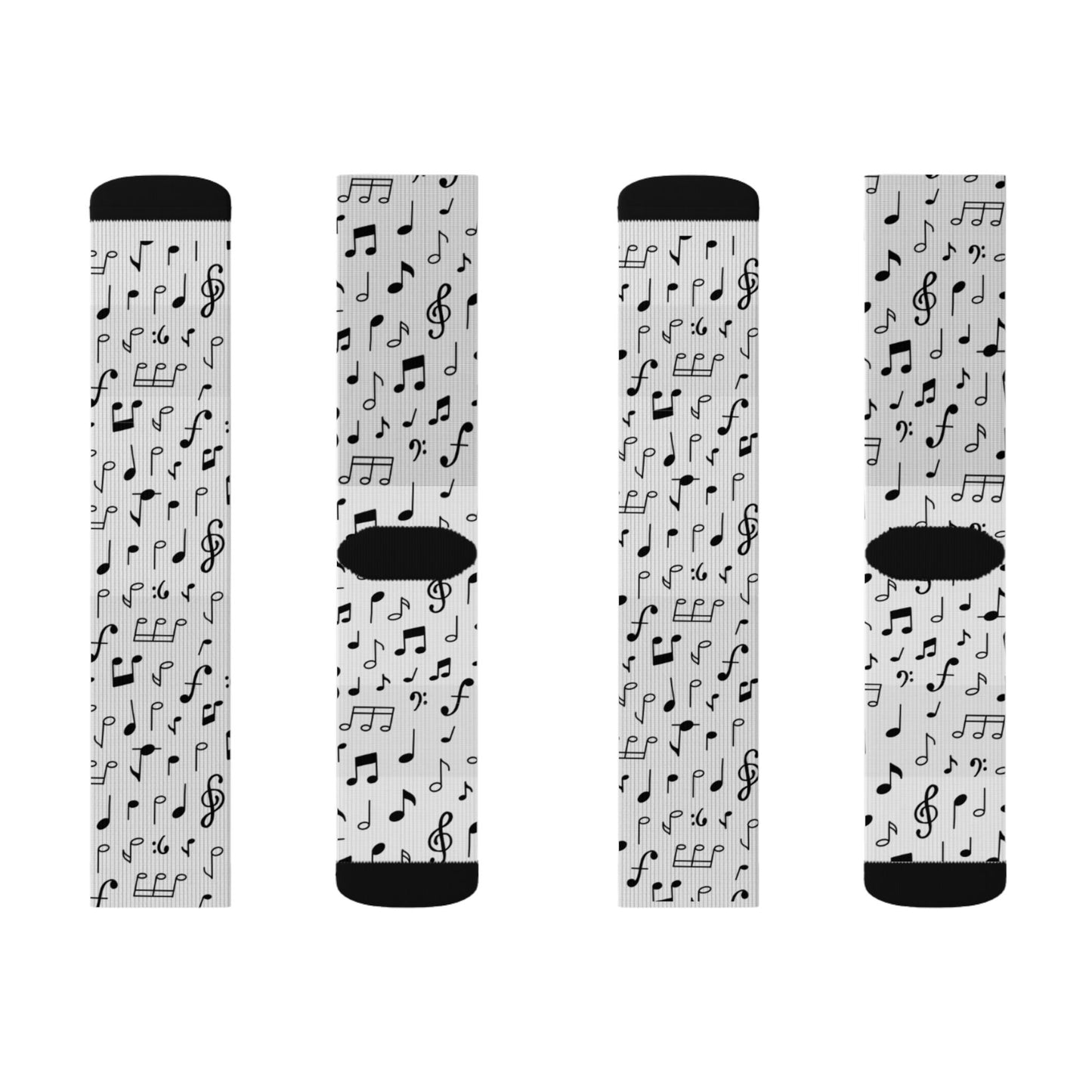 Gray Pixel Pattern Sublimation Socks — Textured Crew Socks