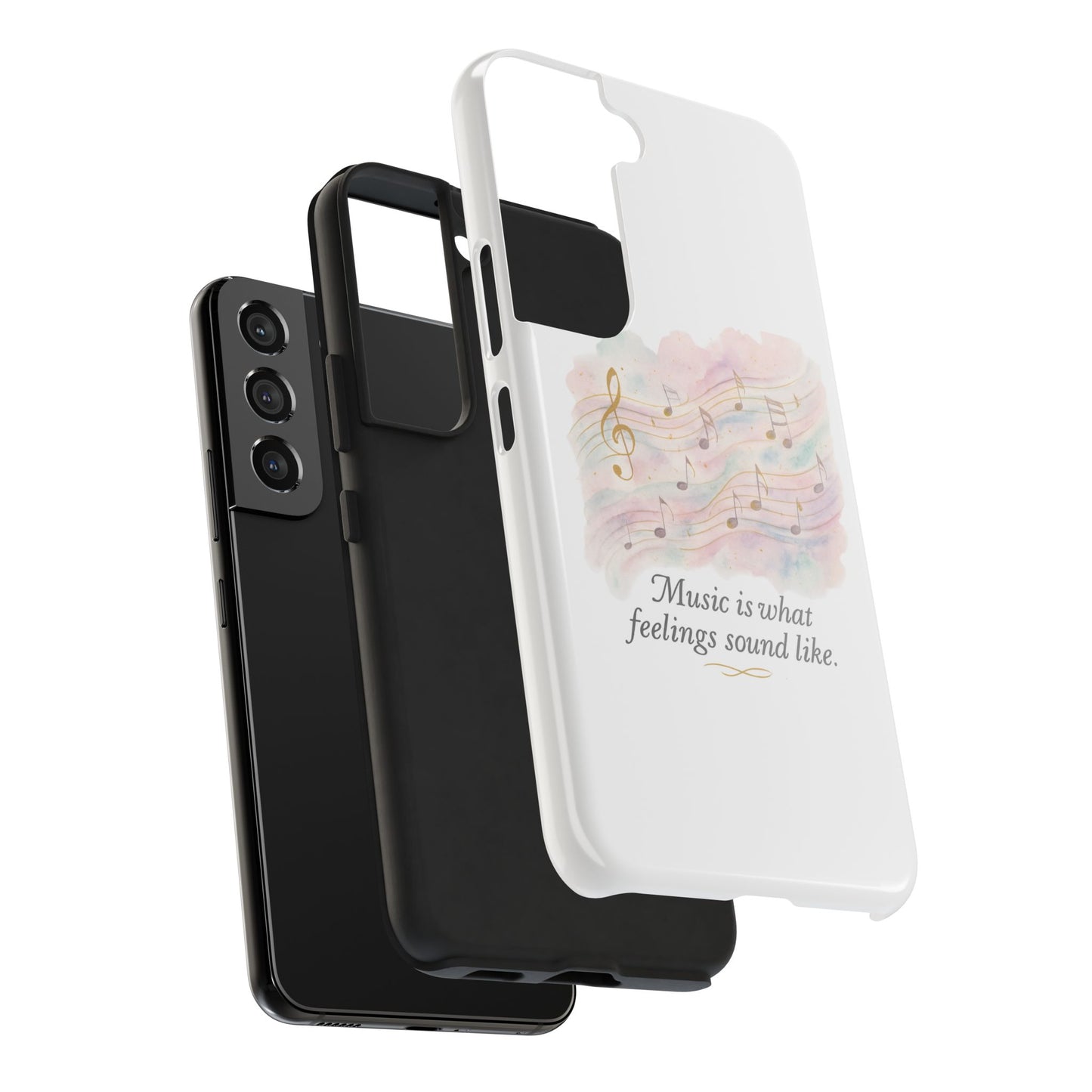 Music Quote Tough Phone Case — "Music is what feelings sound like"