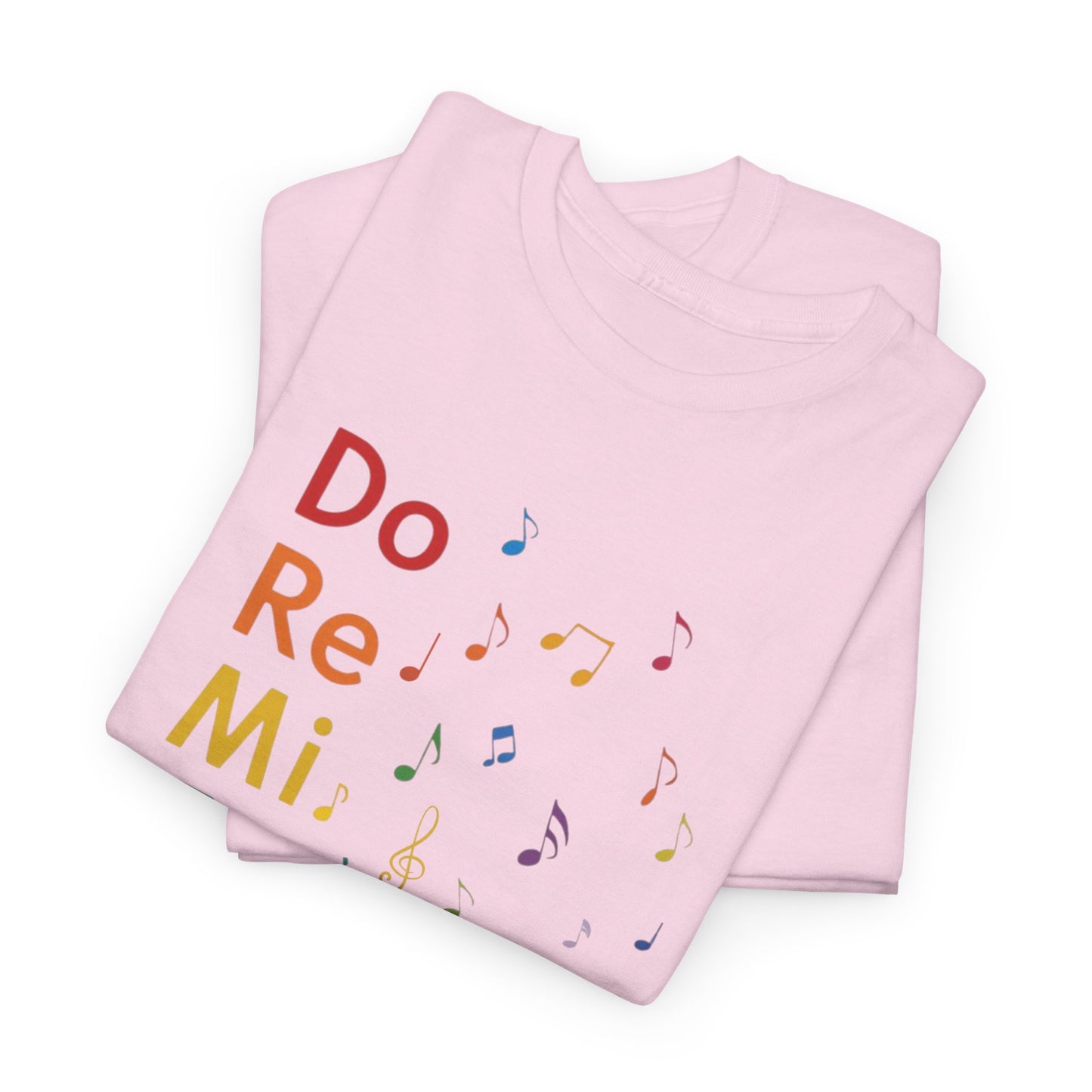 Music Notes Do Re Mi Fa Sol T-Shirt — Rainbow Musical Tee for Music Lovers