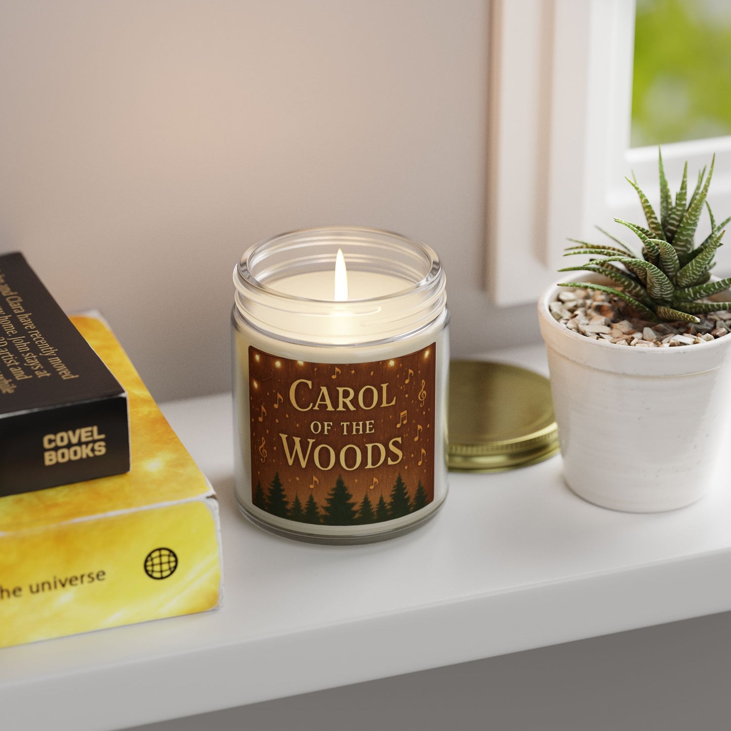 "Carol of the Woods" - Beechwood Scented Candle — Coconut Apricot Wax (4oz & 9oz)