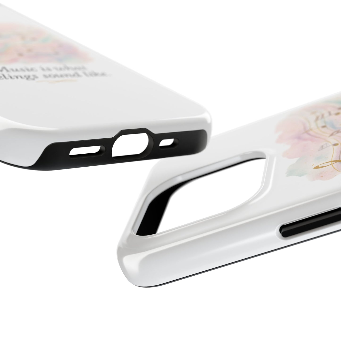 Music Quote Tough Phone Case — "Music is what feelings sound like"