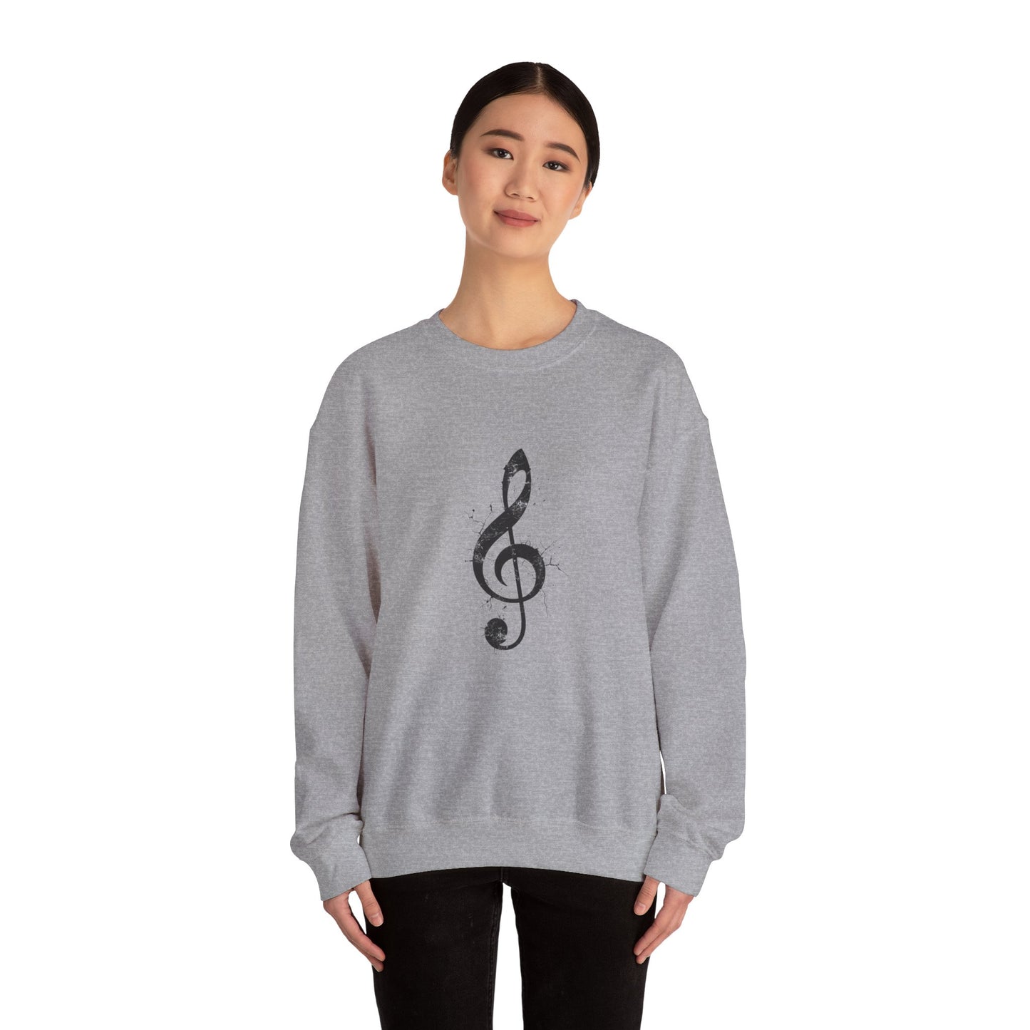 Music Lover Treble Clef Crewneck Sweatshirt