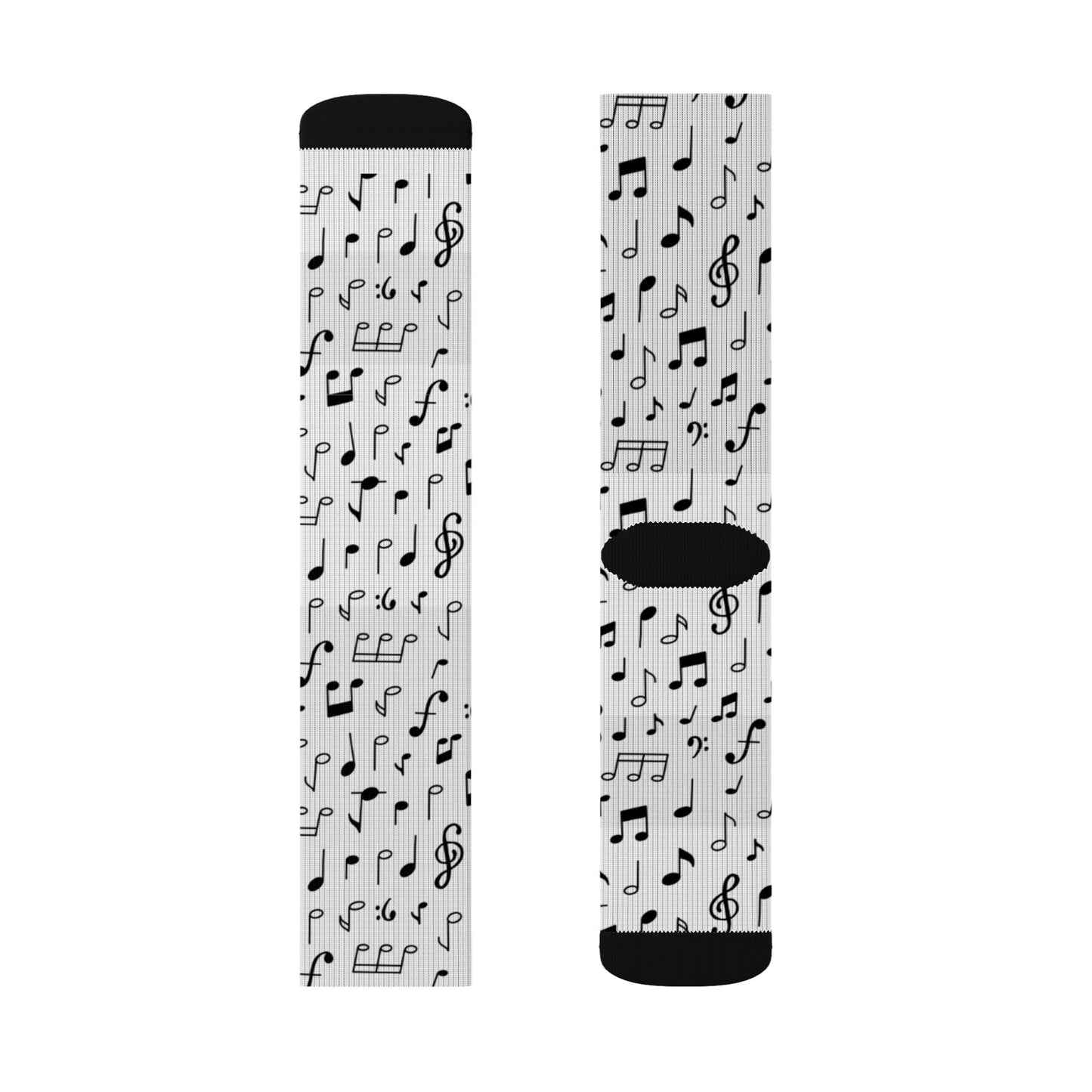 Gray Pixel Pattern Sublimation Socks — Textured Crew Socks