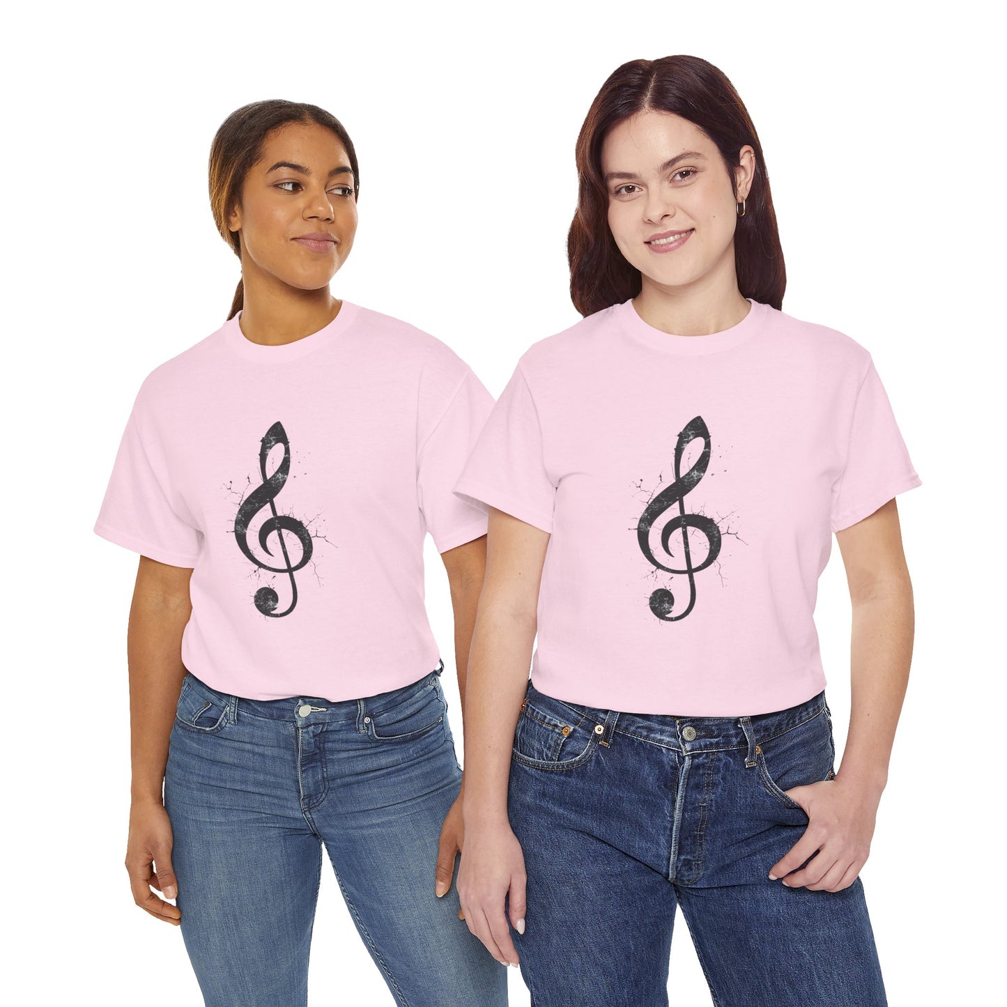 Treble Clef Music T-Shirt — Vintage Ink Note Tee for Musicians