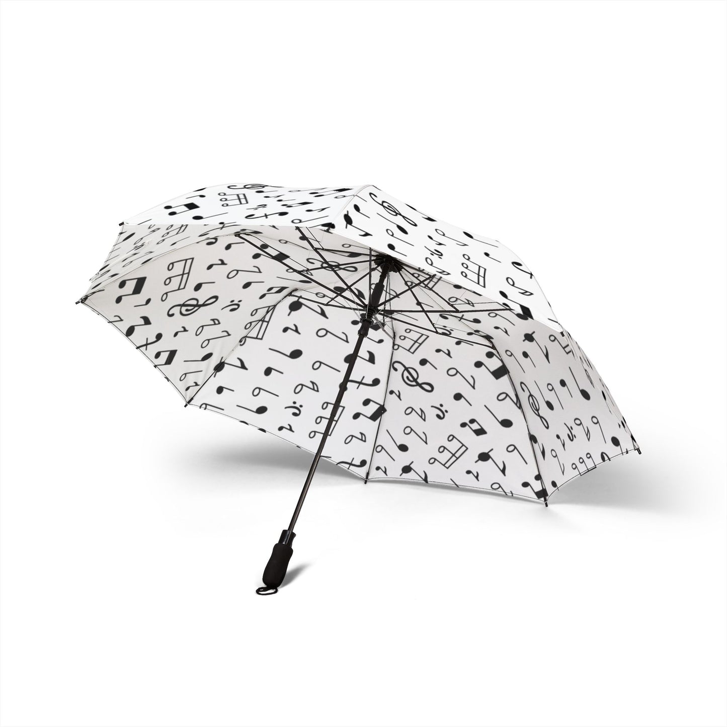 Music Notes Foldable Umbrella — Compact Semi‑Automatic Rain Umbrella for Musicians & Music Lovers