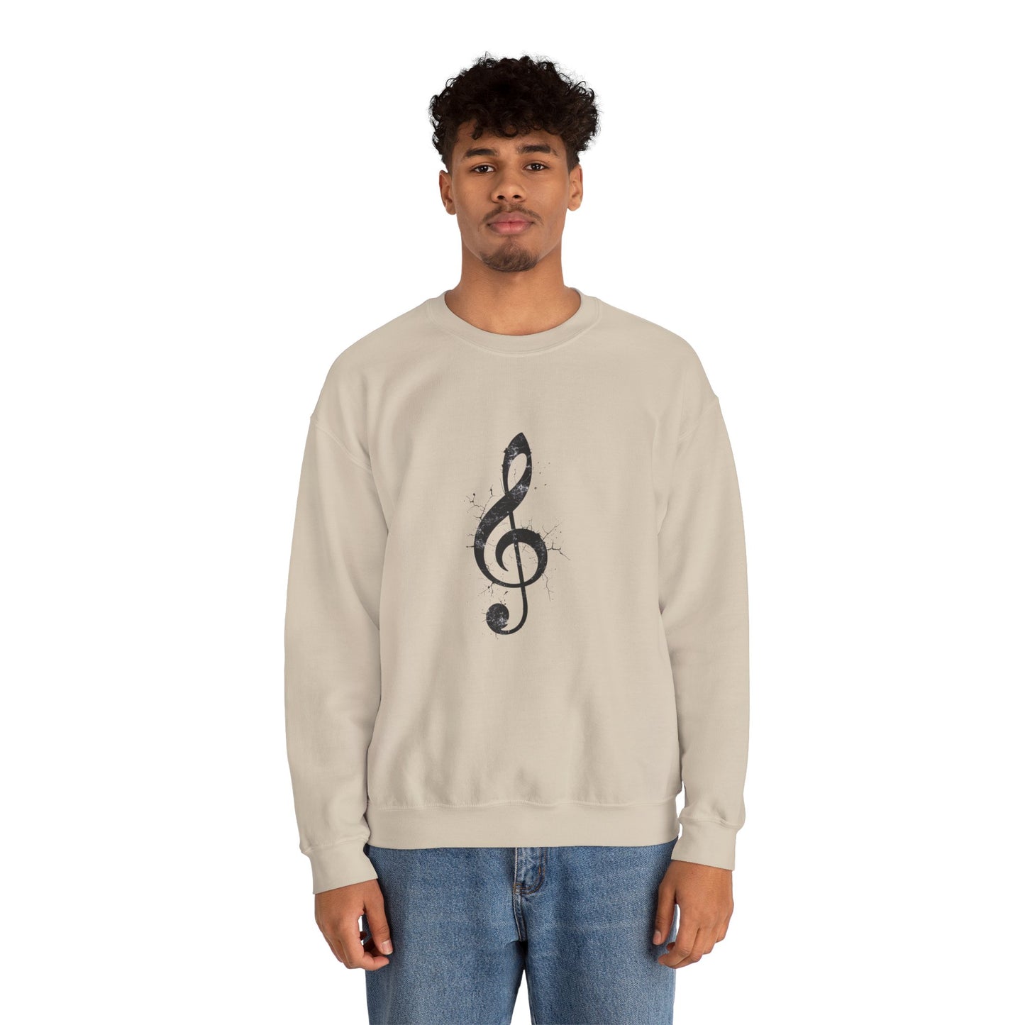 Music Lover Treble Clef Crewneck Sweatshirt