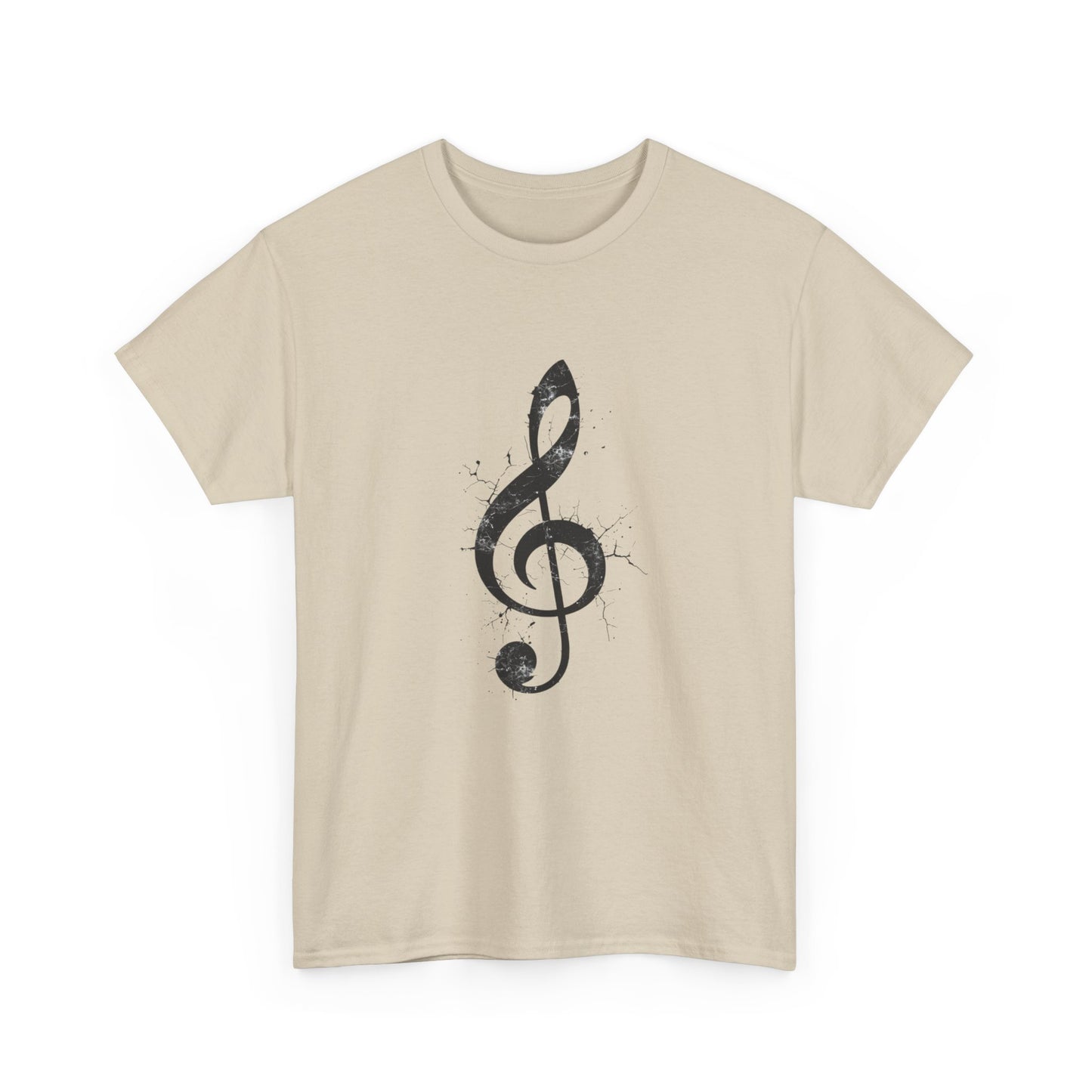 Treble Clef Music T-Shirt — Vintage Ink Note Tee for Musicians
