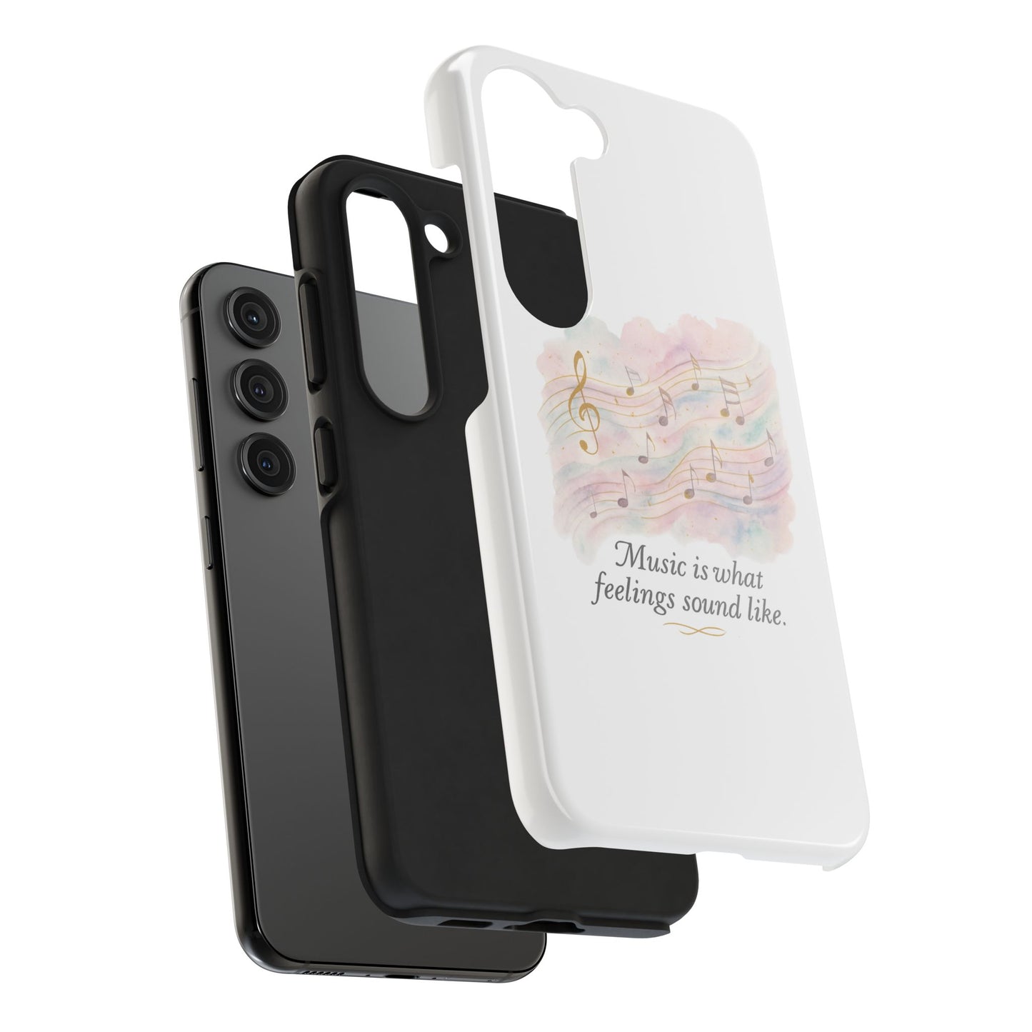 Music Quote Tough Phone Case — "Music is what feelings sound like"