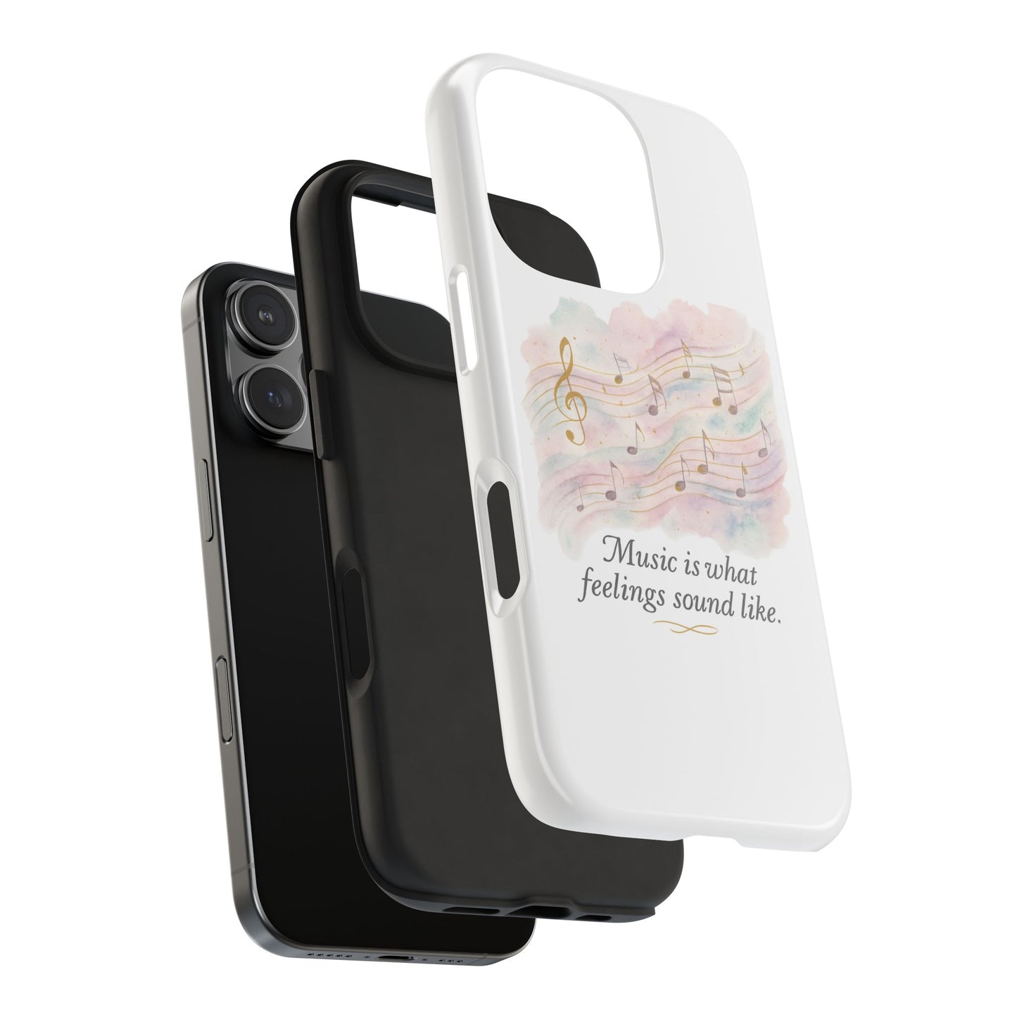 Music Quote Tough Phone Case — "Music is what feelings sound like"