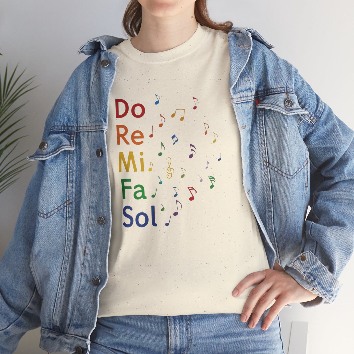 Music Notes Do Re Mi Fa Sol T-Shirt — Rainbow Musical Tee for Music Lovers