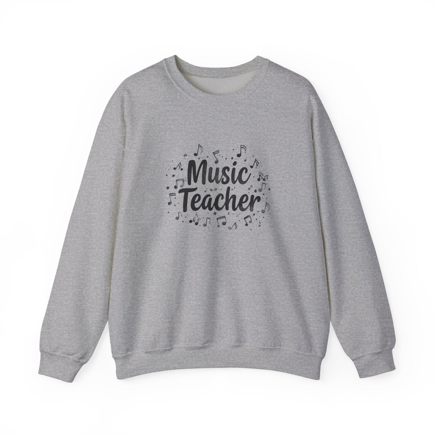 Music Teacher Sweatshirt — Musical Notes Crewneck for Educators