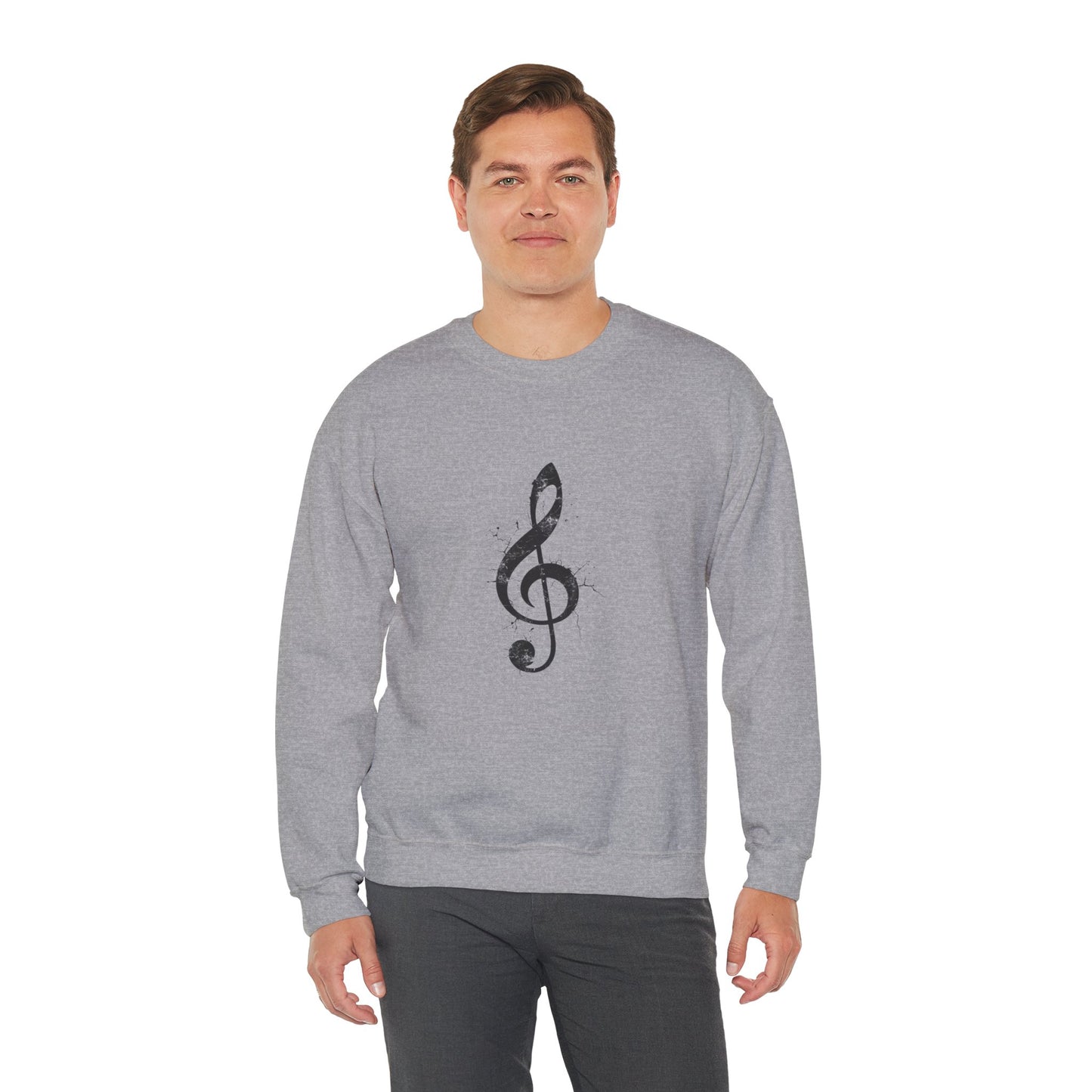 Music Lover Treble Clef Crewneck Sweatshirt