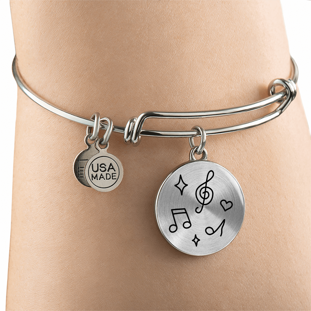 Elegant Music Notes Bracelet -  Jewelry for Teachers, Students & Music Lovers