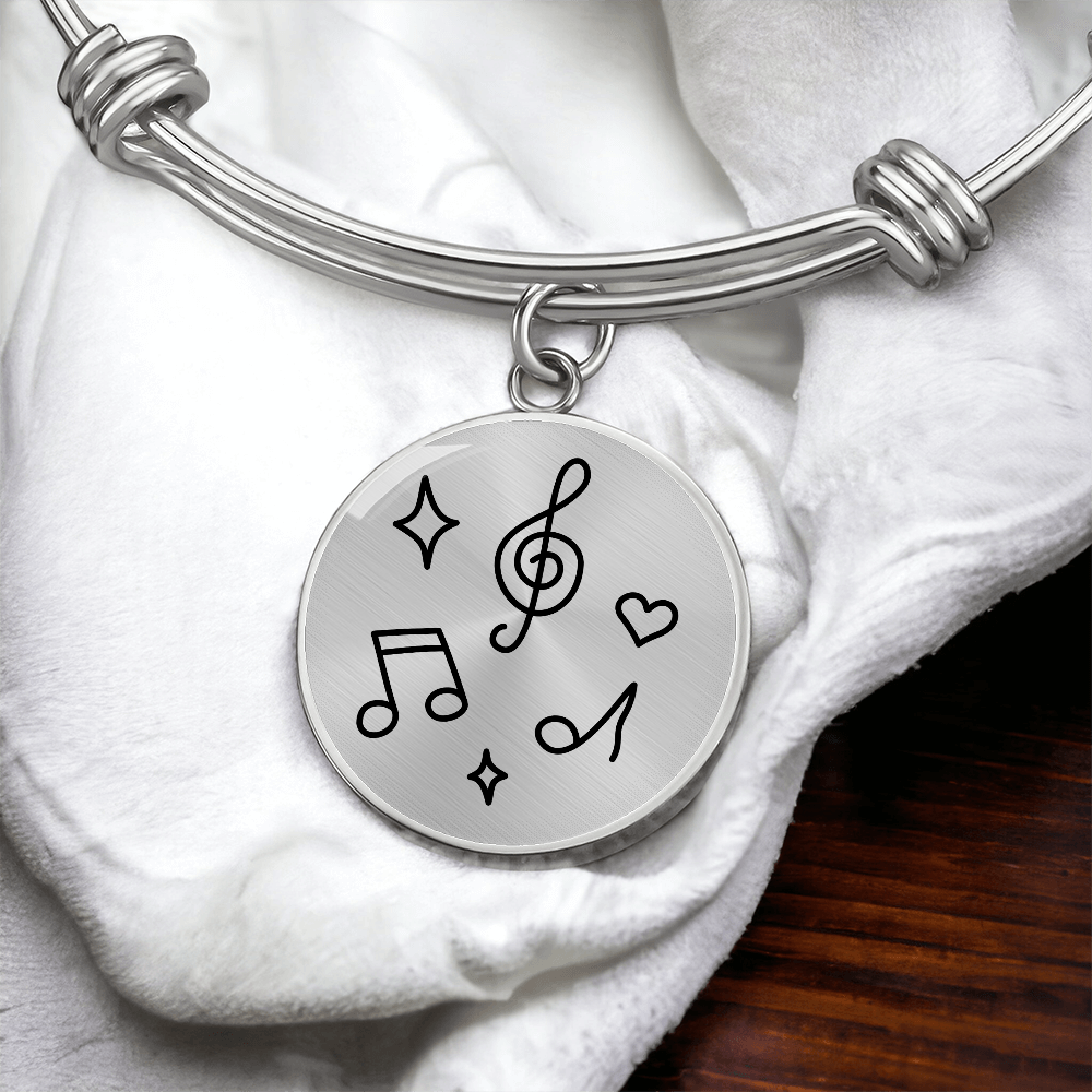 Elegant Music Notes Bracelet -  Jewelry for Teachers, Students & Music Lovers