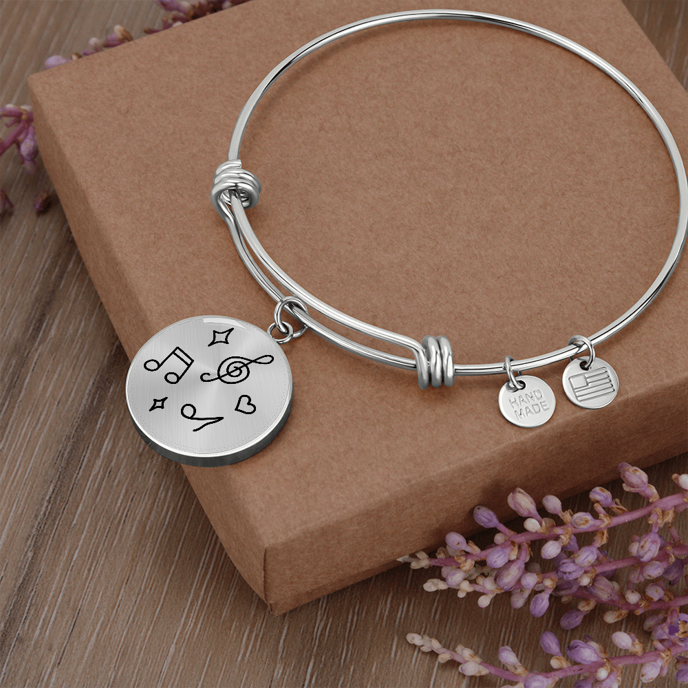 Elegant Music Notes Bracelet -  Jewelry for Teachers, Students & Music Lovers