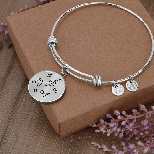 Elegant Music Notes Bracelet -  Jewelry for Teachers, Students & Music Lovers